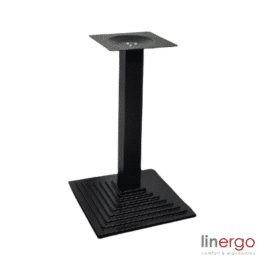 Centrālā galda kāja ar konisko pamatni, krāsota/melna. H-730mm, 450x450mm