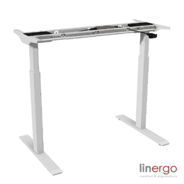 Elektriski augstumā regulējamā galda rāmis ERGO-2, balts