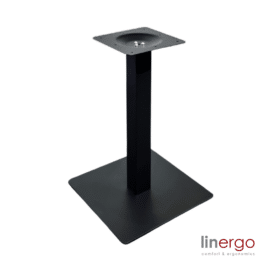 Centrālā galda kāja, krāsota/melna. H-720mm, 500x500mm
