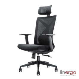 Ergonomisks biroja krēsls Nero ERGO, melns/melns.