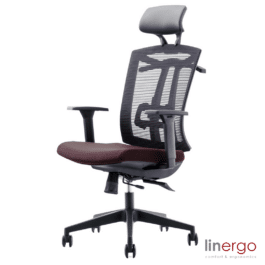 Ergonomisks biroja krēsls Patrik ERGO, sarkans/melns.