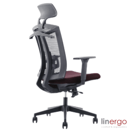 Ergonomisks biroja krēsls Patrik ERGO, sarkans/melns.