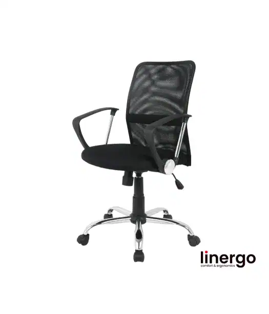 Biroja krēsls Apollo ERGO, melns/melns.