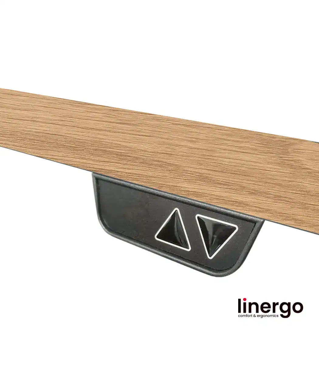 Elektriski regulējams rakstāmgalds Scandic ar modernu dizainu un ergonomisku funkcionalitāti.