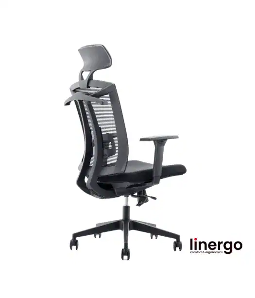 Ergonomisks biroja krēsls Patrik ERGO, melns/melns