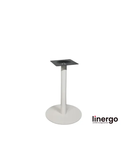 Centrālā galda kāja, krāsota/balta. H-720mm, Ø 500mm