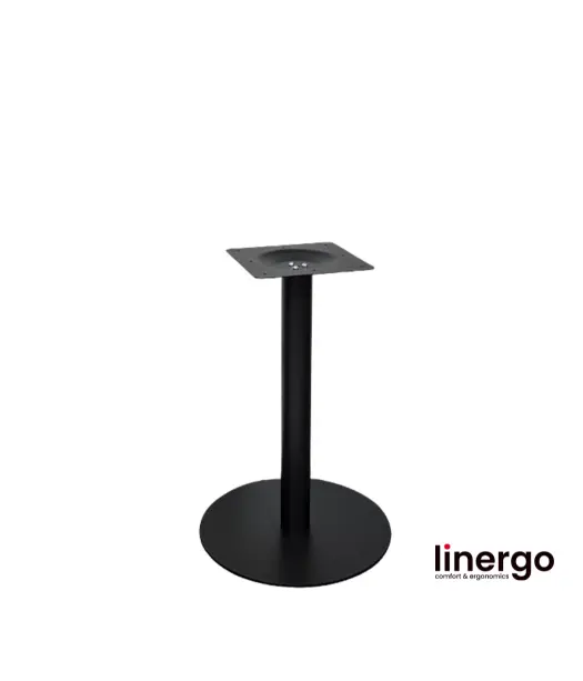 Centrālā galda kāja, krāsota/melna. H-720mm, Ø 500mm