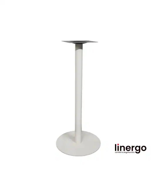 Centrālā galda kāja, krāsota/balta. H-1100mm, Ø 500mm