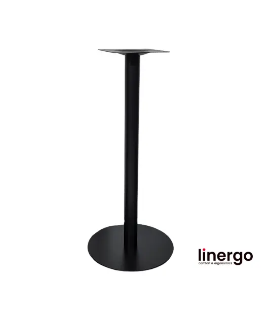 Centrālā galda kāja, krāsota/melna. H-1100mm, Ø 500mm