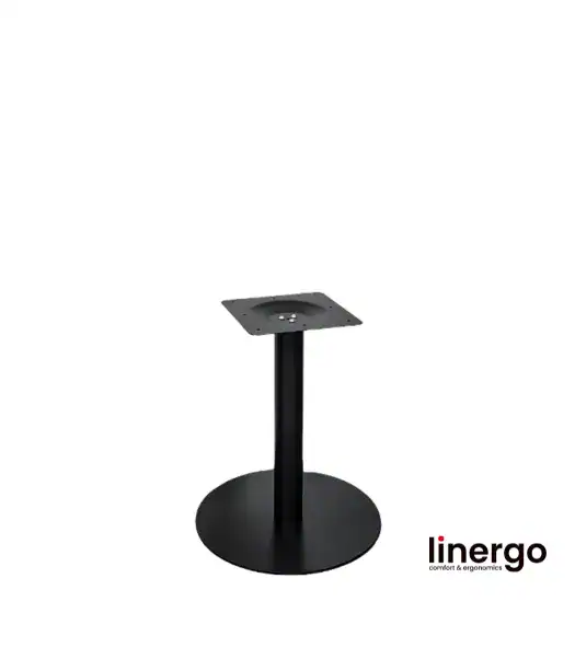 Centrālā galda kāja, krāsota/melna. H-580mm, Ø 500mm