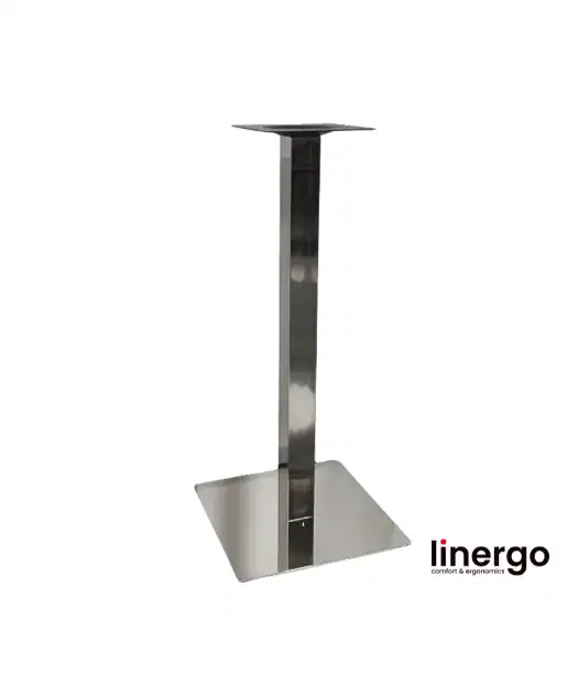 Centrālā galda kāja, pulēta/spīdīga. H-1100mm, 500x500mm