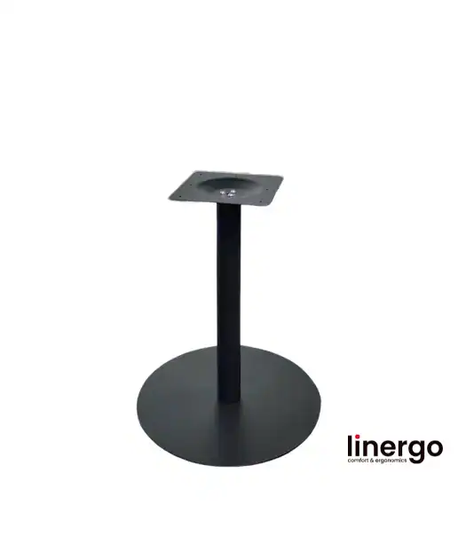 Centrālā galda kāja, krāsota/melna. H-720mm, Ø 600mm