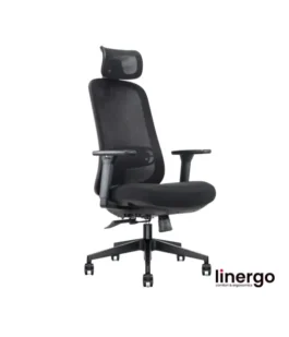 Ergonomisks biroja krēsls Bjarg ERGO, melns/melns.