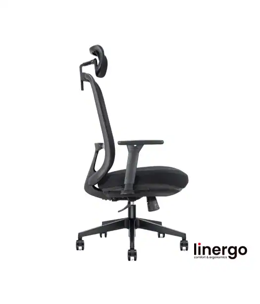 Ergonomisks biroja krēsls Bjarg ERGO, melns/melns.