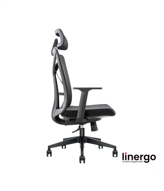 Ergonomisks biroja krēsls Nero ERGO, melns/melns.