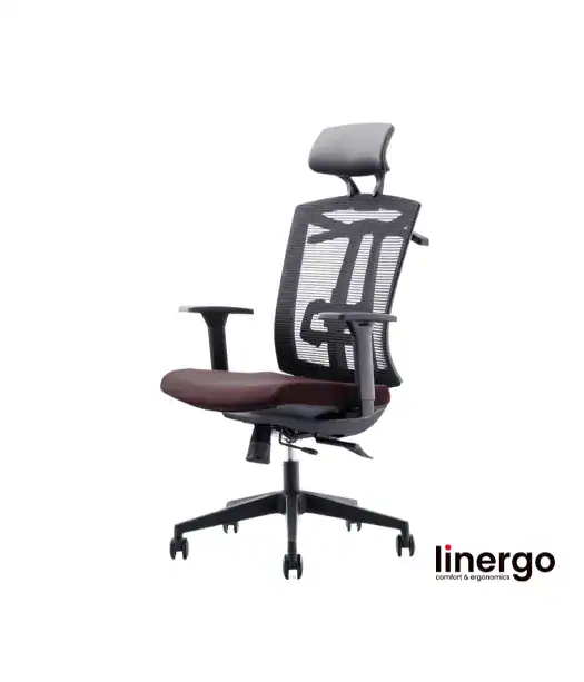 Ergonomisks biroja krēsls Patrik ERGO, sarkans/melns.