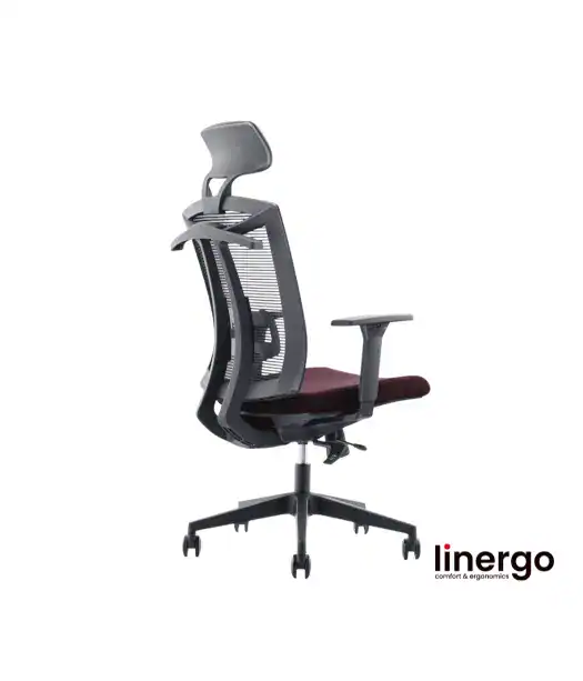 Ergonomisks biroja krēsls Patrik ERGO, sarkans/melns.
